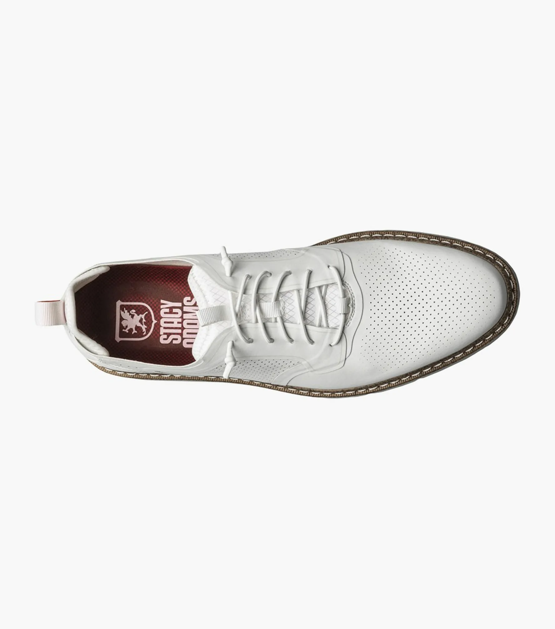 Stacy Adams Synchro Plain Toe Elastic Lace Up