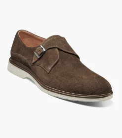 Stacy Adams Taylen Plain Toe Monk Strap