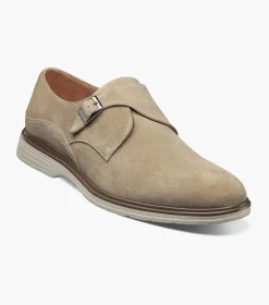 Stacy Adams Taylen Plain Toe Monk Strap