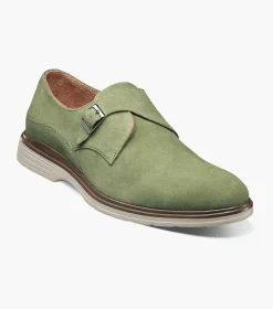 Stacy Adams Taylen Plain Toe Monk Strap