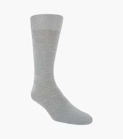 Stacy Adams Tonal Plaid Men\\'S Crew Dress Socks