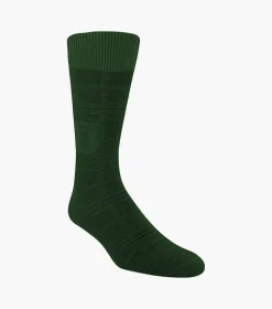 Stacy Adams Tonal Plaid Men\\'S Crew Dress Socks