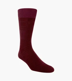 Stacy Adams Tonal Plaid Men\\'S Crew Dress Socks
