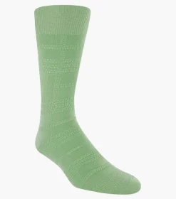 Stacy Adams Tonal Plaid Men\\'S Crew Dress Socks