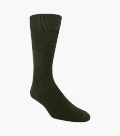 Stacy Adams Tonal Plaid Men\\'S Crew Dress Socks