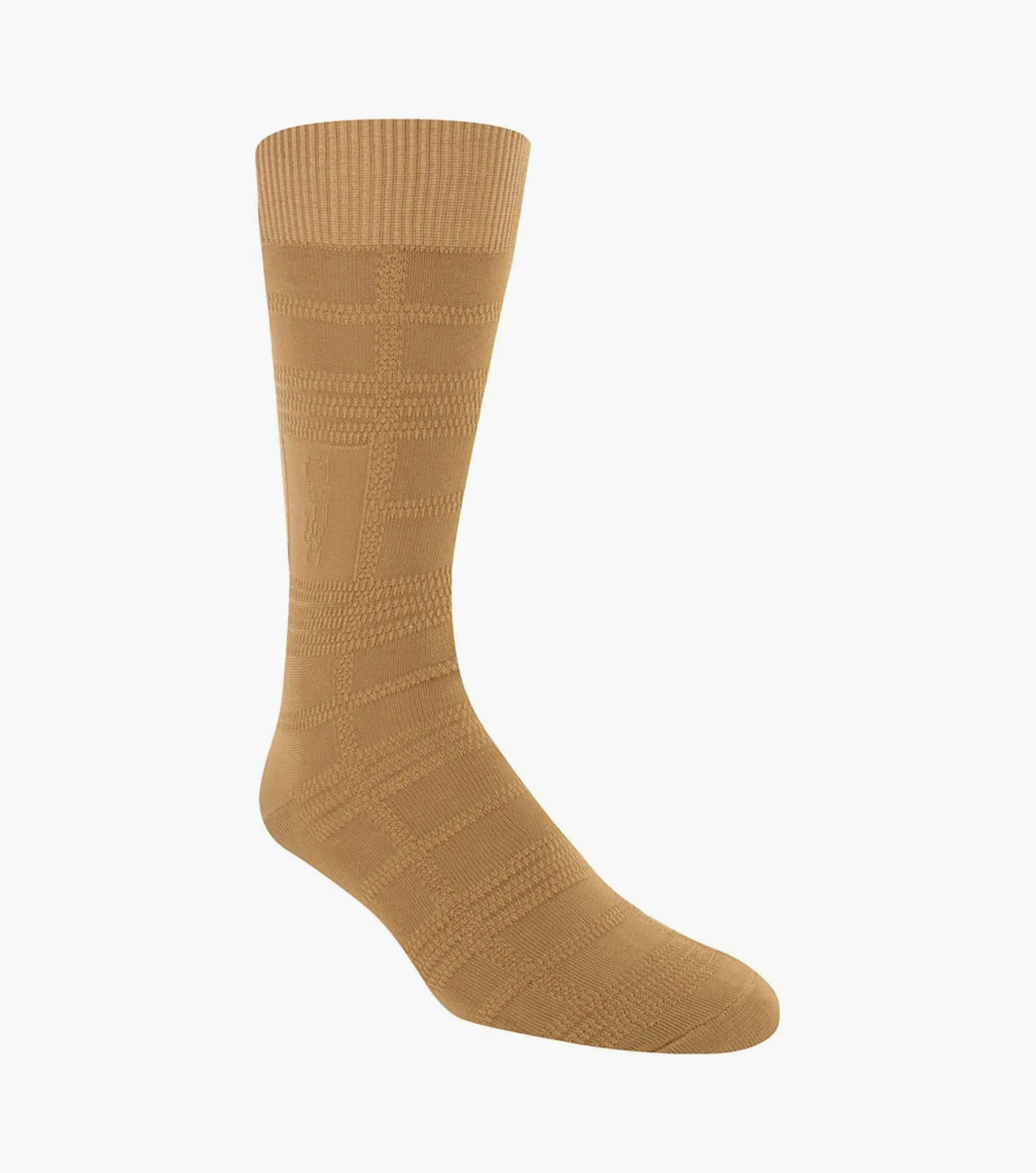 Stacy Adams Tonal Plaid Men\\'S Crew Dress Socks