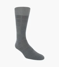 Stacy Adams Tonal Plaid Men\\'S Crew Dress Socks