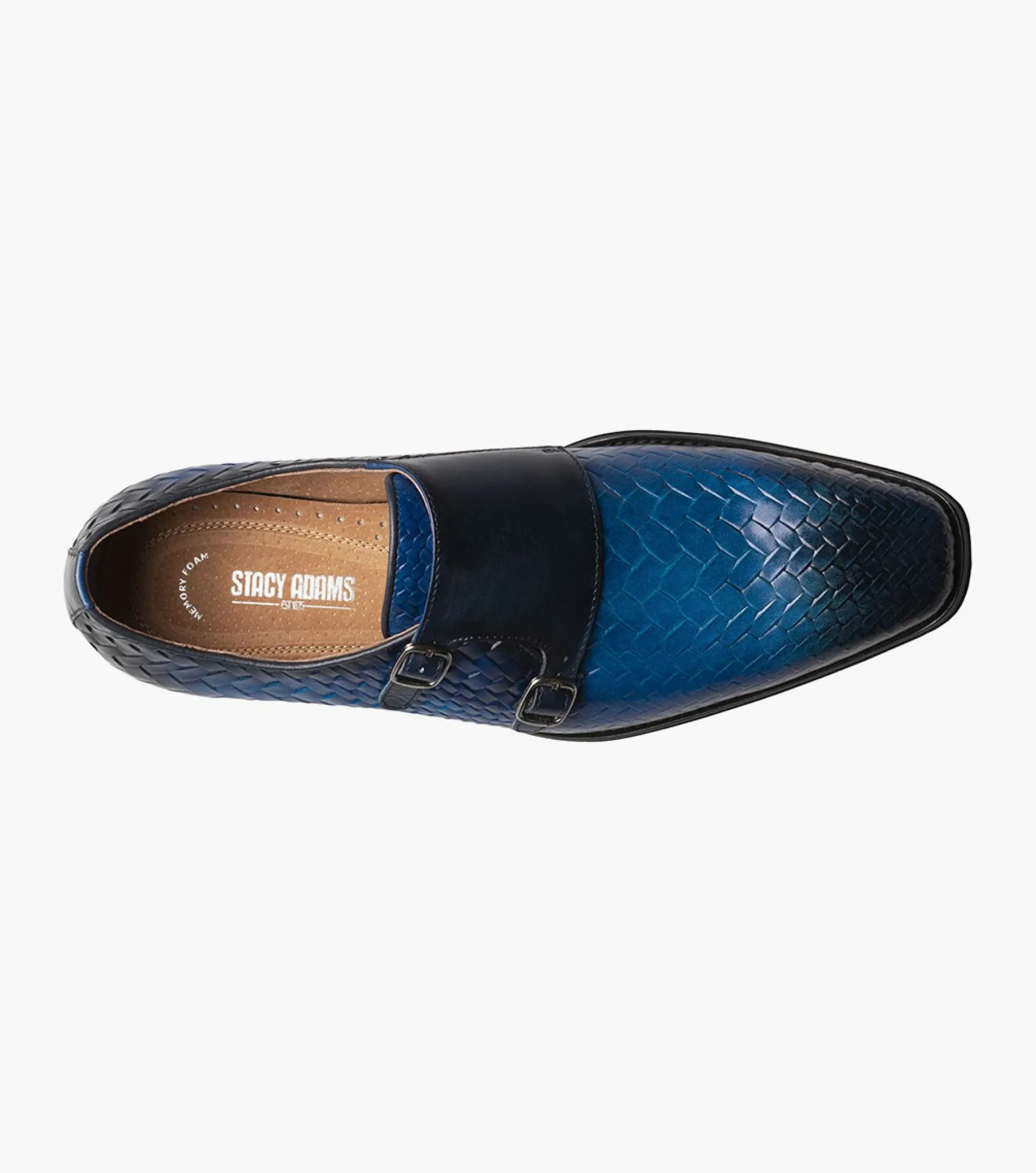 Stacy Adams Torrance Plain Toe Double Monk Strap