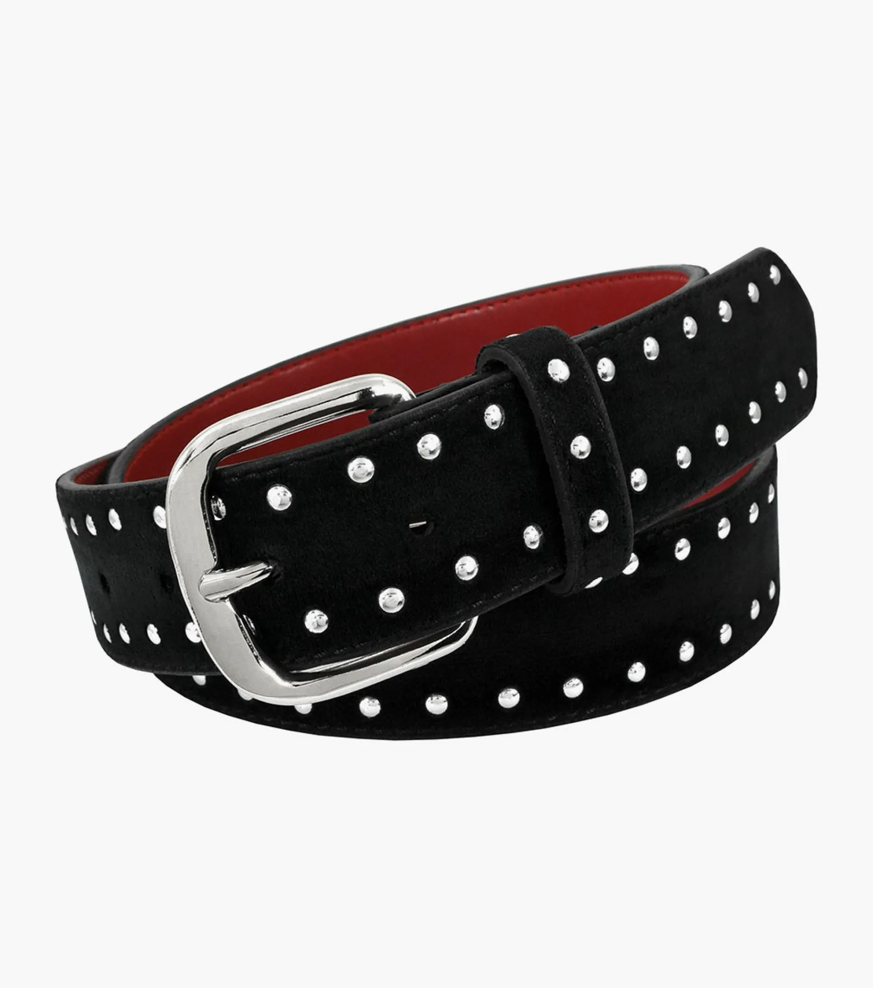 Stacy Adams Valentino Studded Leather Belt