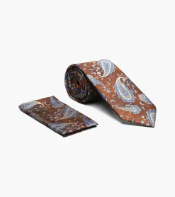 Stacy Adams Vance Tie & Hanky Set