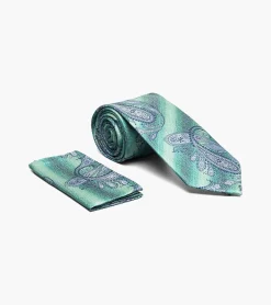 Stacy Adams Wallace Tie & Hanky Set