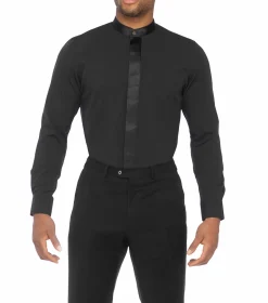 Stacy Adams Walsh Dress Shirt Band Collar