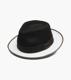 Stacy Adams Wentworth Fedora Wool Felt Pinch Front Hat