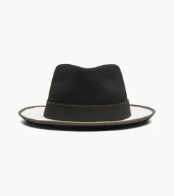 Stacy Adams Wentworth Fedora Wool Felt Pinch Front Hat