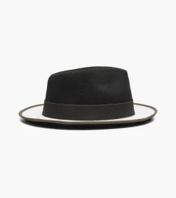 Stacy Adams Wentworth Fedora Wool Felt Pinch Front Hat