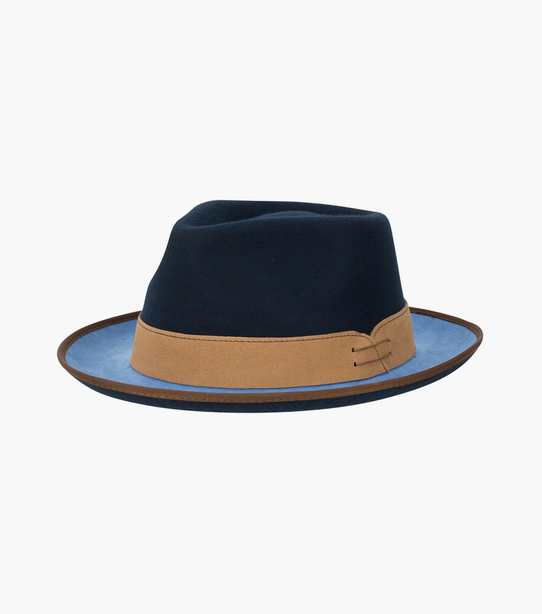 Stacy Adams Wentworth Fedora Wool Felt Pinch Front Hat