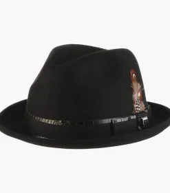 Stacy Adams Westland Fedora Wool Felt Pinch Front Hat
