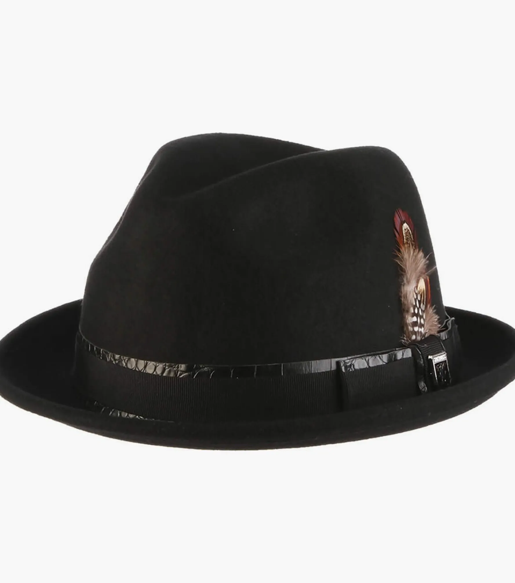 Stacy Adams Westland Fedora Wool Felt Pinch Front Hat